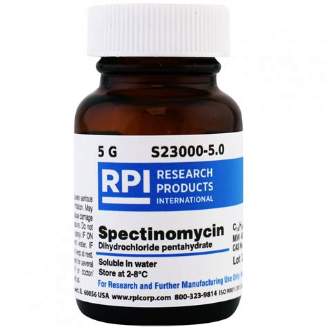 Rpi G Container Size Powder Spectinomycin Ua S