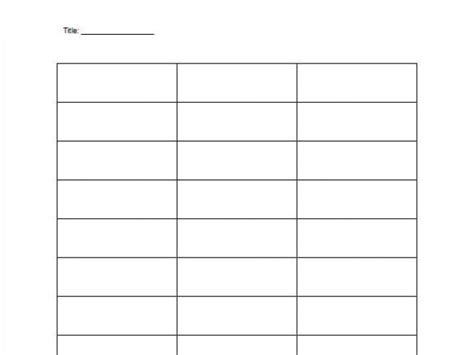 Word Tables Templates T Chart Template 15 Examples In Pdf Word Excel ...