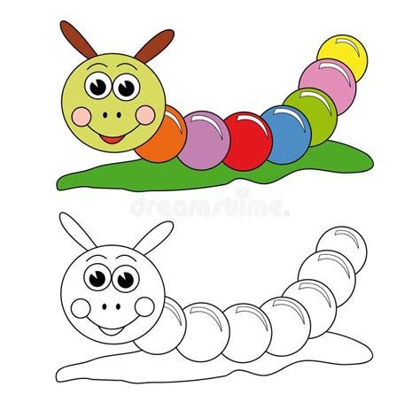 Colorful caterpillar stock vector. Illustration of cartoon - 13953527