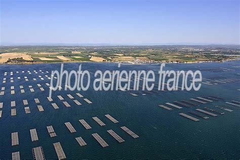 Photos aériennes Etang de thau vu du ciel Photo Aérienne de France