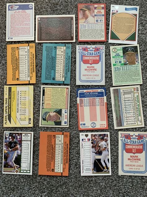 Mark Mcgwire Baseball Cards Lot Of Ebay