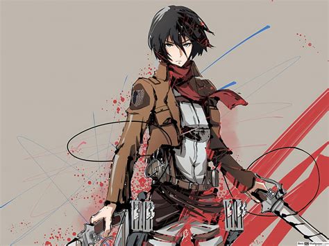 Mikasa Ackerman Vector Abstract Anime Vector Hd Wallpaper Pxfuel