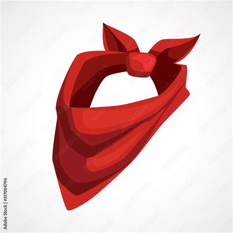 Cowboy red scarf icon cartoon. Vector illustration Stock Vector | Adobe ...