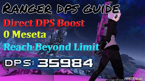 Pso2ngs The Only Dps Guide You Need For Ranger Baby To Expert