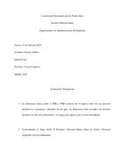 1er Examen Economia Macro Prof Victor Caparros Pdf Universidad