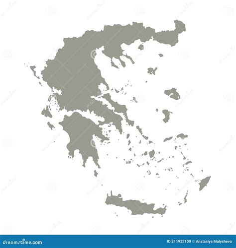 Cartina Geografica Della Grecia Illustrazione Vettoriale