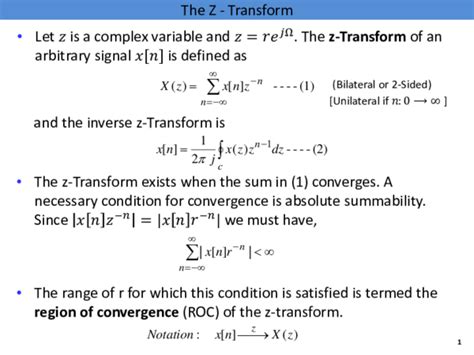 (PDF) The Z -Transform | Luke Gallant - Academia.edu