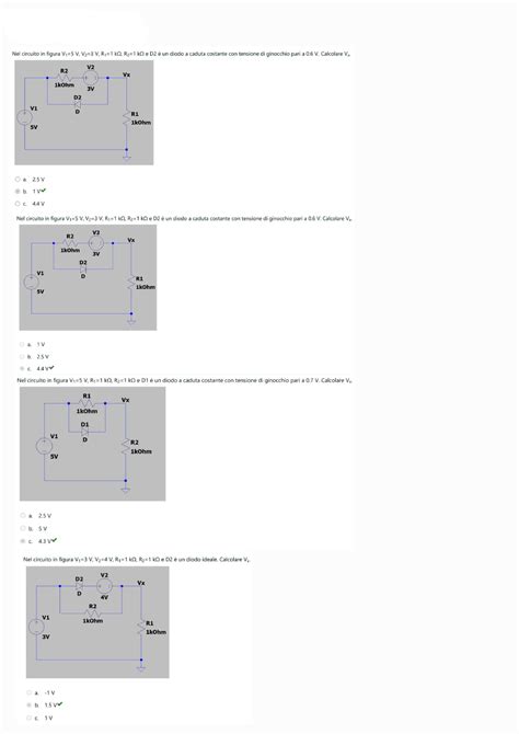 Esercizi Raddrizzatori Fondamenti Di Elettronica Studocu