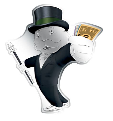 Mr Monopoly 3 Oz Stříbrná Mince Investiční Zlato A Stříbro