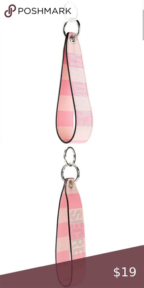 Victoria S Secret Logo Wristlet Strap Keychain