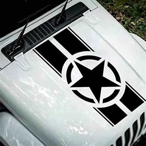 Fochutech U S Army Star Hood Decal Military Star Vinyl Car Hood