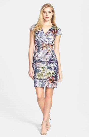 Ivy And Blu Print Side Pleat Sheath Dress Nordstrom Nordstrom Dresses