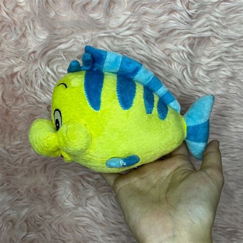 DISNEY THE LITTLE MERMAID FLOUNDER PLUSH, Hobbies & Toys, Toys & Games ...