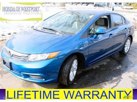 2012 Dyno Blue Pearl Honda Civic EX L Sedan 90467076 Photo 13