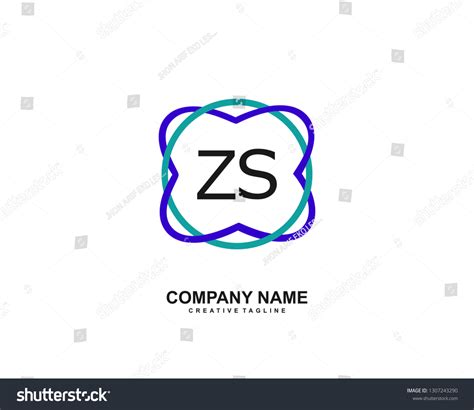 Zs Initial Logo Template Vector Stock Vector Royalty Free 1307243290