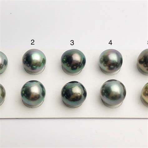 Tahitian Loose Pearl AA Peacock Color Matched Pairs 11mm To Etsy