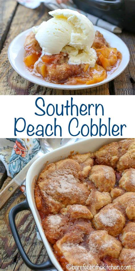 Southern Peach Cobbler Barefeet In The Kitchen