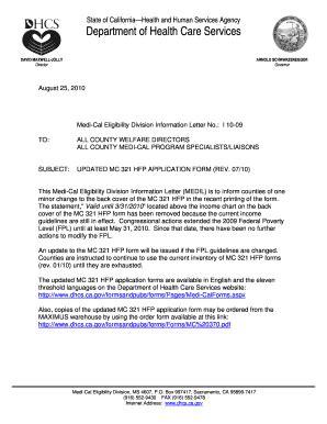 Fillable Online Dhcs Ca Updated Mc Hfp Application Form