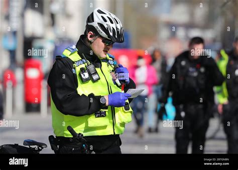 Southampton Hampshire Uk 16th March 2020 A Pcso Police Officer