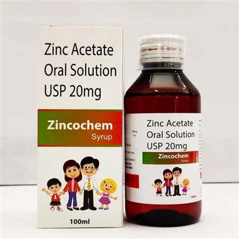 Zinc Acetate Oral Solution Usp For Hospital Ml At Bottle In