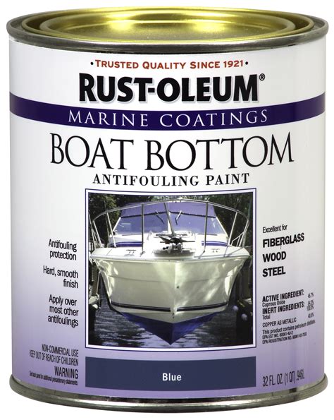 Flat Blue Rust Oleum Marine Coatings Boat Bottom Antifouling Paint