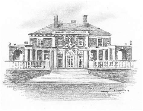 Mansion Drawing at PaintingValley.com | Explore collection of Mansion ...