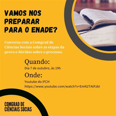 Comgrad Ci Ncias Sociais Promove Live Para Debater O Enade Blog Do