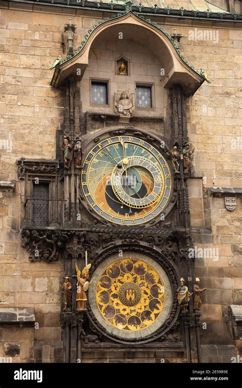 Prag Tschechische Republik Okt Prager Astronomische Uhr An