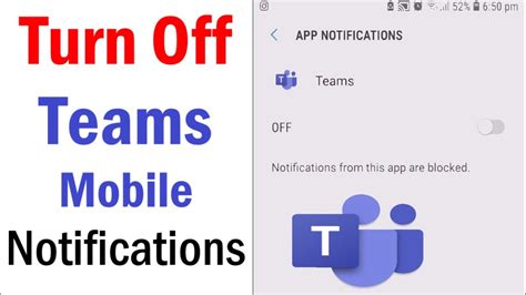 How To Turn Off Microsoft Teams Mobile Notifications Disable Teams