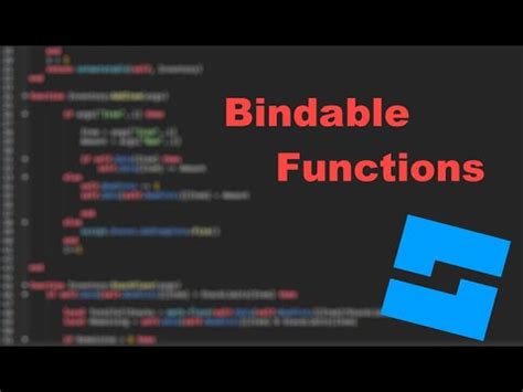 Bindable Functions Roblox How To Series Youtube