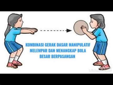 Kombinasi Gerak Dasar Manipulatif Melempar Dan Menangkap Bola Besar