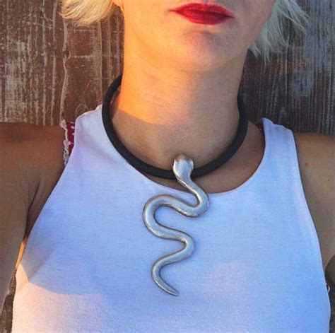 Silver Snake Necklace Snake Jewelry Kundalini Jewelry Snake | Etsy