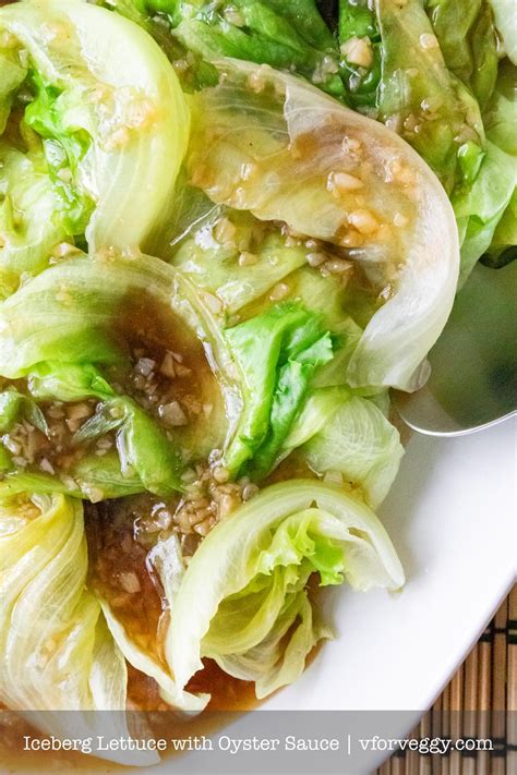 Iceberg Lettuce with Oyster Sauce | V for Veggy