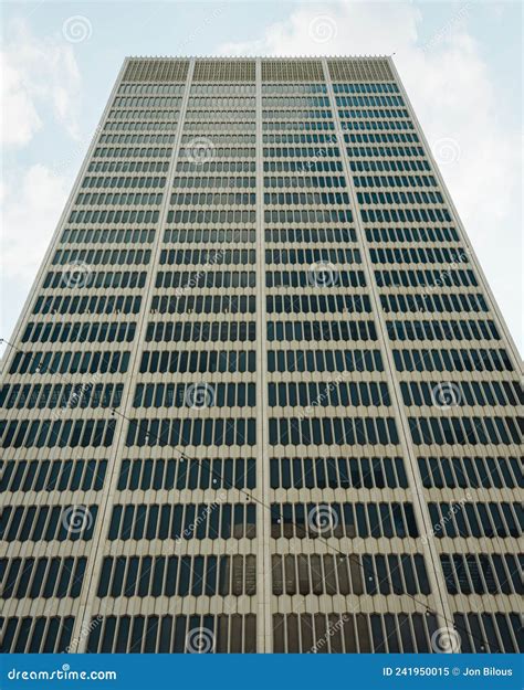 Architectural Details in Downtown Detroit, Michigan Stock Image - Image