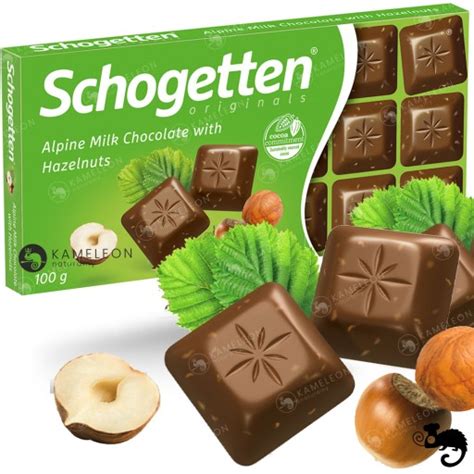 Schogetten CZEKOLADA MLECZNA Z ORZECHAMI LASKOWYMI Milk Chocolate