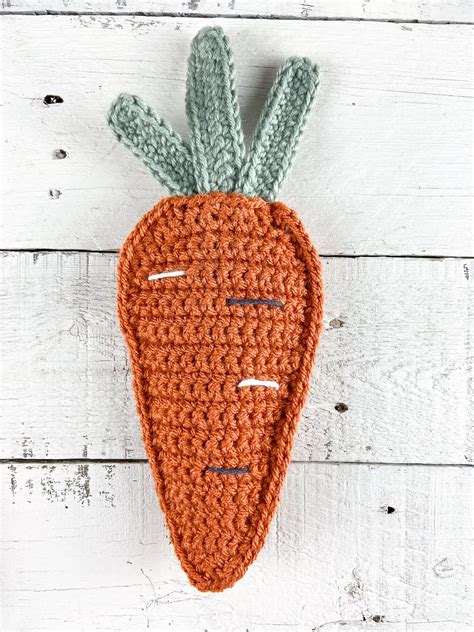 Crochet Carrots Garland Easter Bunting The Knotted Nest