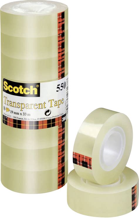 Scotch 5501933 5501933 Tape Scotch 550 Transparent L X W 33 M X 19