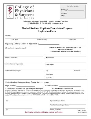 Triplicate Prescription Program - Cpsaca - Fill and Sign Printable Template Online