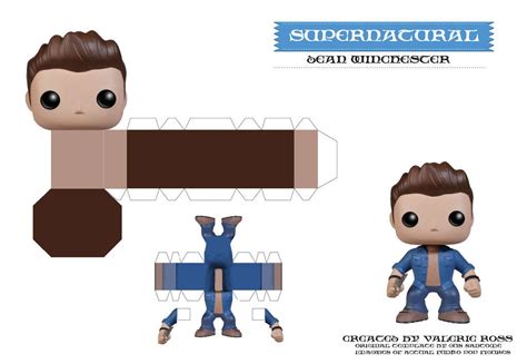 Supernatural Dean Winchester Funko Pop Paper Model By Keket1976