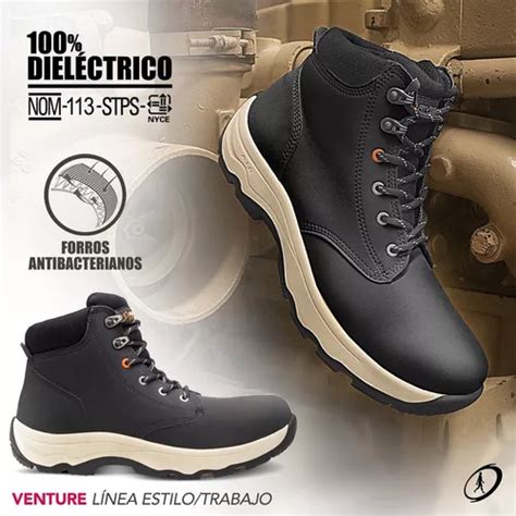 Bota De Seguridad Venture Vtr Negro Riverline Meses Sin Intereses