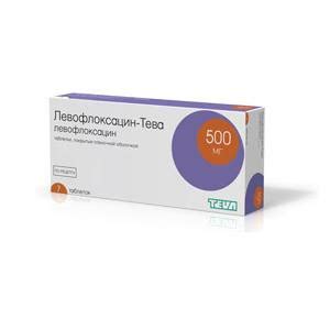 левофлоксацин-тева таблетки покрытые оболочкой 500мг №14 фото