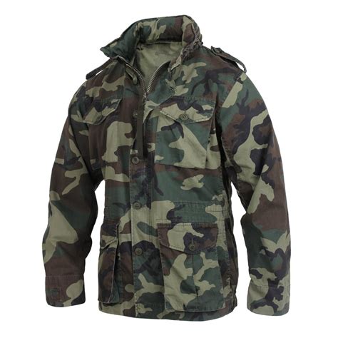 Helikon Genuine M65 Military Field Jacket Army Combat Parka Woodland Camo S 3xl