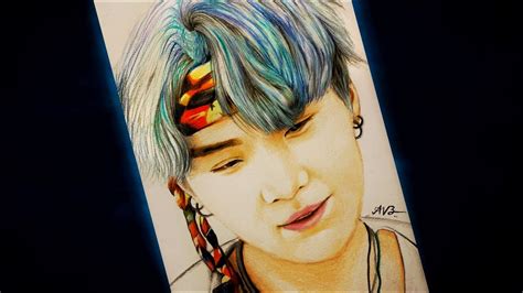 Permission To Dance Suga Drawing Bts Min Yoongi