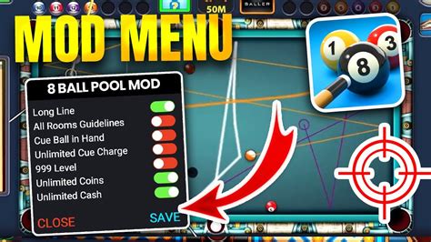 8 Ball Pool HACK MOD MENU Líneas Largas y MegaPower en 8 Ball Pool