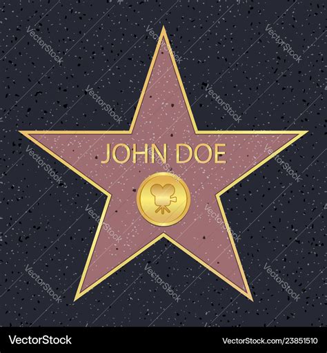 Walk of fame star Royalty Free Vector Image - VectorStock