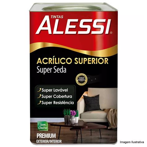 ALESSI ACRILICO PREIUM SUPERIOR SUPER SEDA BRANCO 18L FITZTINTAS