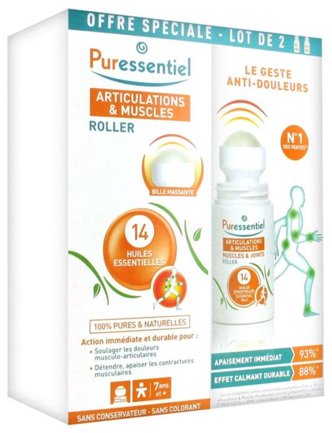 Puressentiel Articulations Roller 14 Huiles Essentielles Lot De 2 Roll