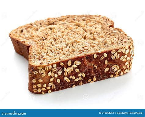 A Slice Of Bread With Seeds On It Stock Image Image Of Seeds Barley 313064751