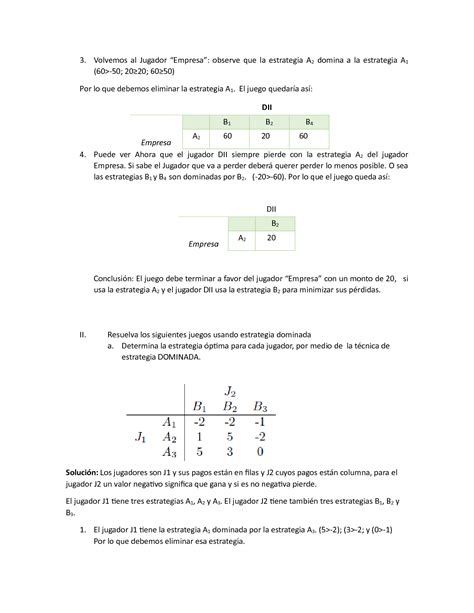 SOLUTION Problemas resueltos de teoría de juegos Studypool