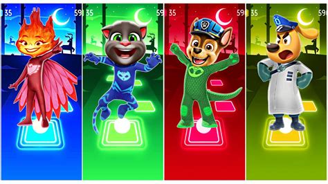 Pj Masks X Elemental My Talking Tom Paw Patrol Sheriff Labrador